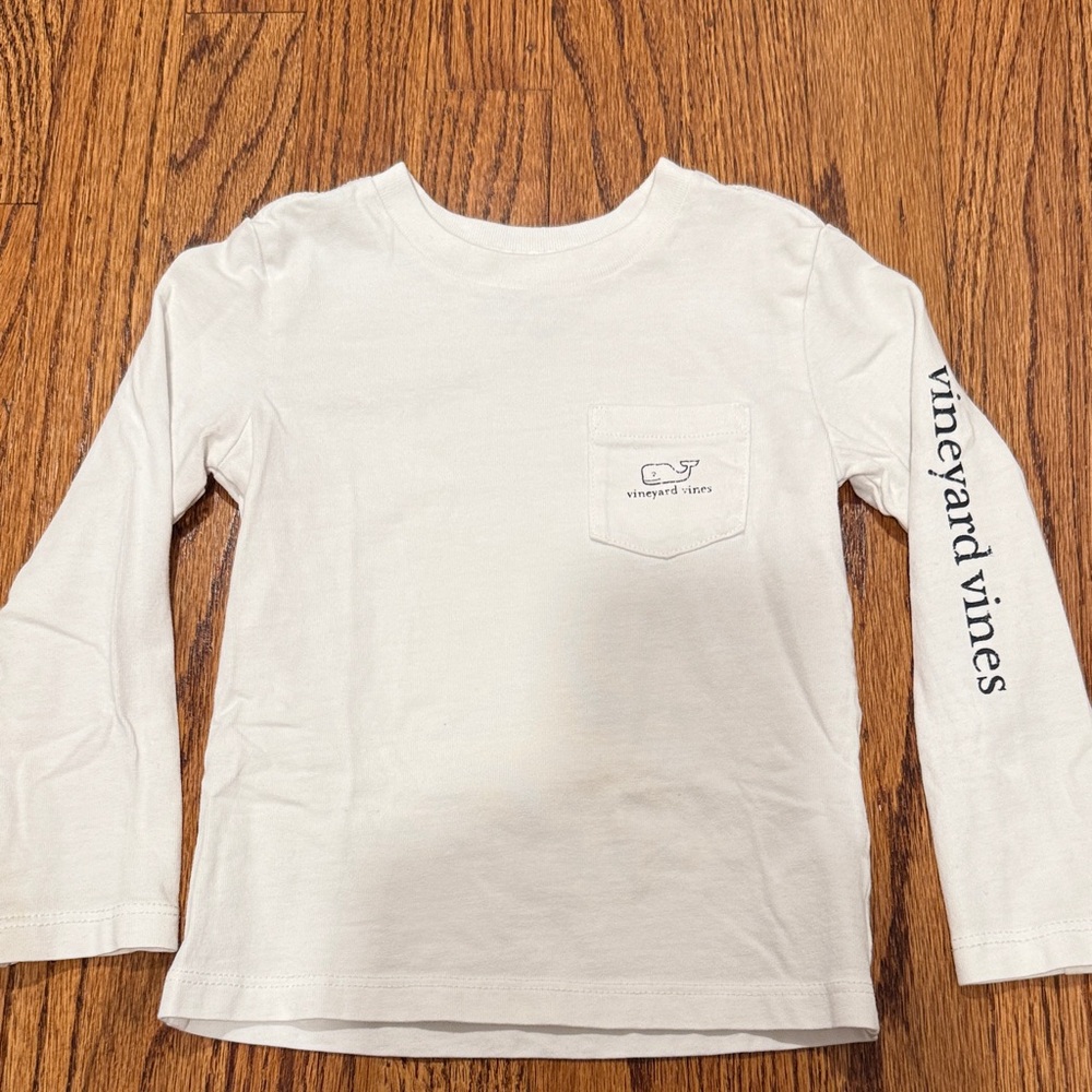 Vineyard Vines Kids White Long Sleeve Shirt (12-18m)